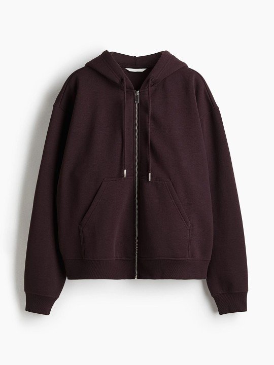 Zip-Through Black Hoodie